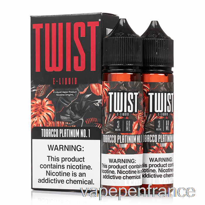 Tabac Platine No. 1 - E-liquide Twist - Stylo Vape 120 Ml 12 Mg